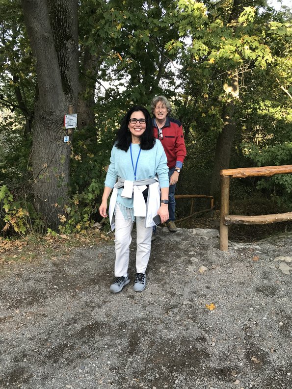 Hiking tour during the Deutsch-Chilenischen Workshops: „What makes synapses plastic? Plasticity mechanisms and failures revisited“ (26.-28.9.2019). Jimena Sierralta (Santiago) and Ulrich Thomas (LIN)